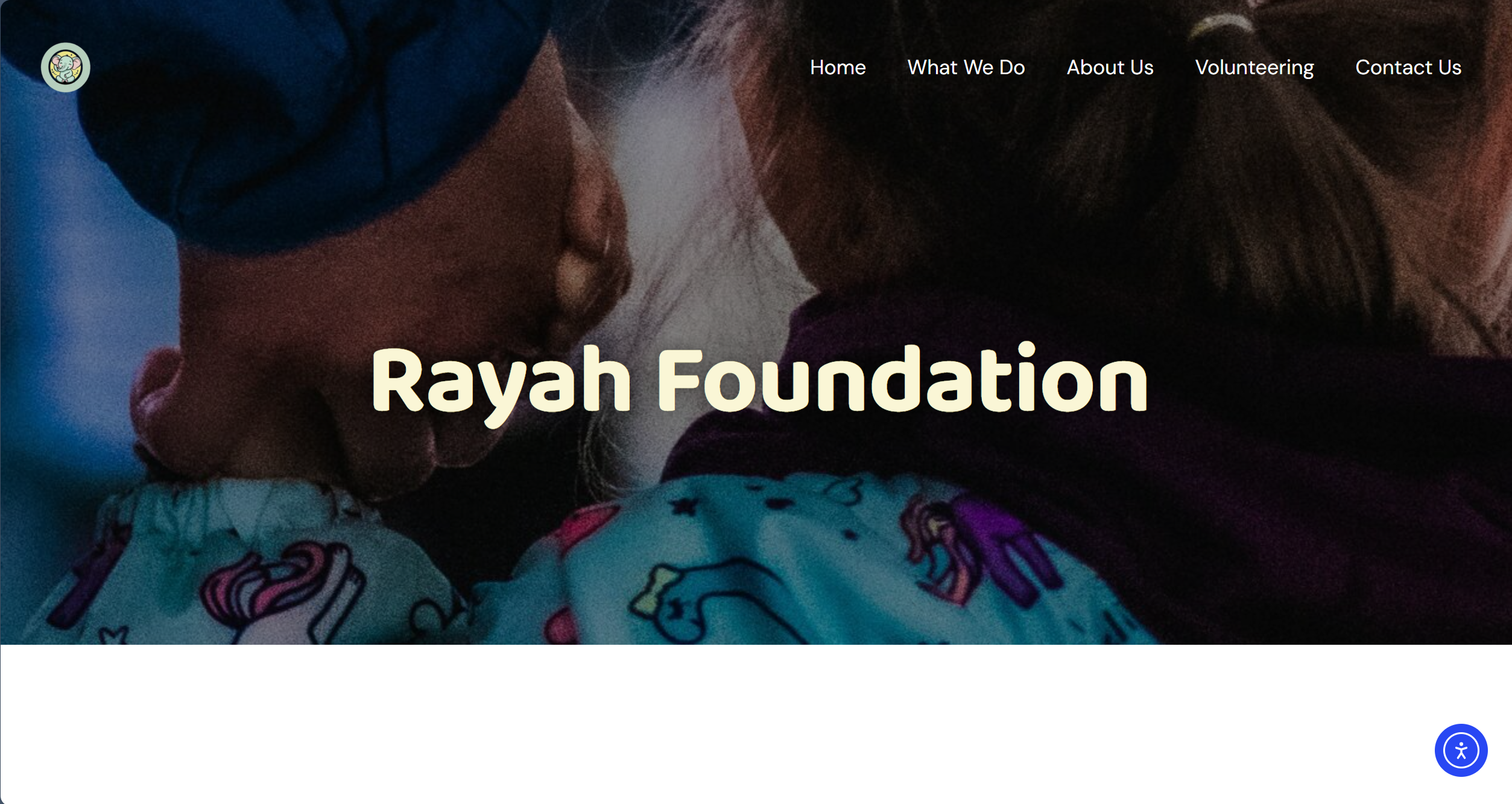 rayah foundation website screenshot